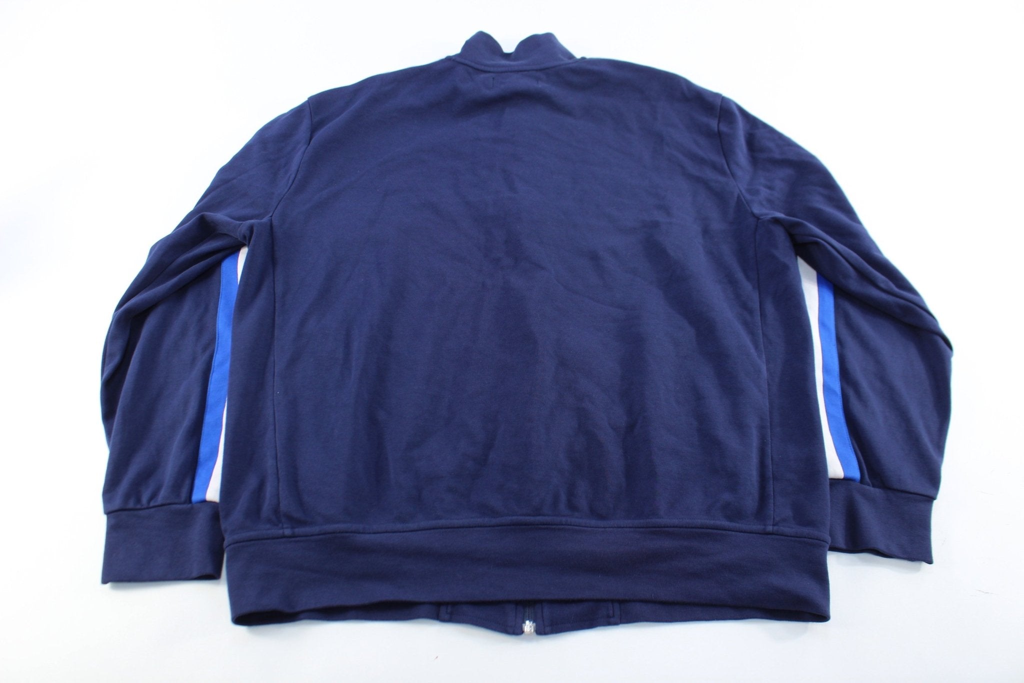 Polo by Ralph Lauren Embroidered Logo Navy Blue Zip Up Jacket - ThriftedThreads.com