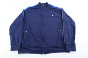 Polo by Ralph Lauren Embroidered Logo Navy Blue Zip Up Jacket - ThriftedThreads.com