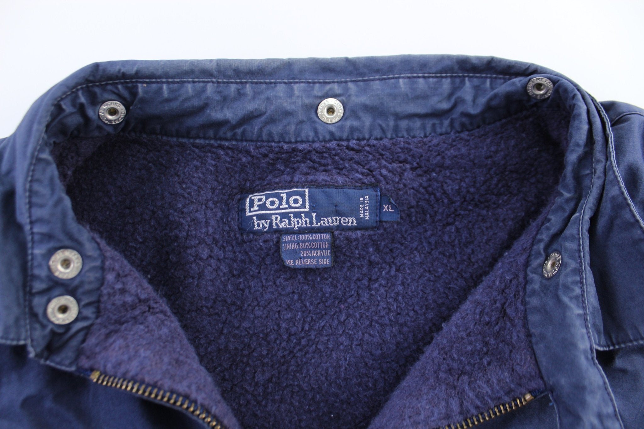 Polo by Ralph Lauren Embroidered Logo Navy Blue Zip Up Jacket