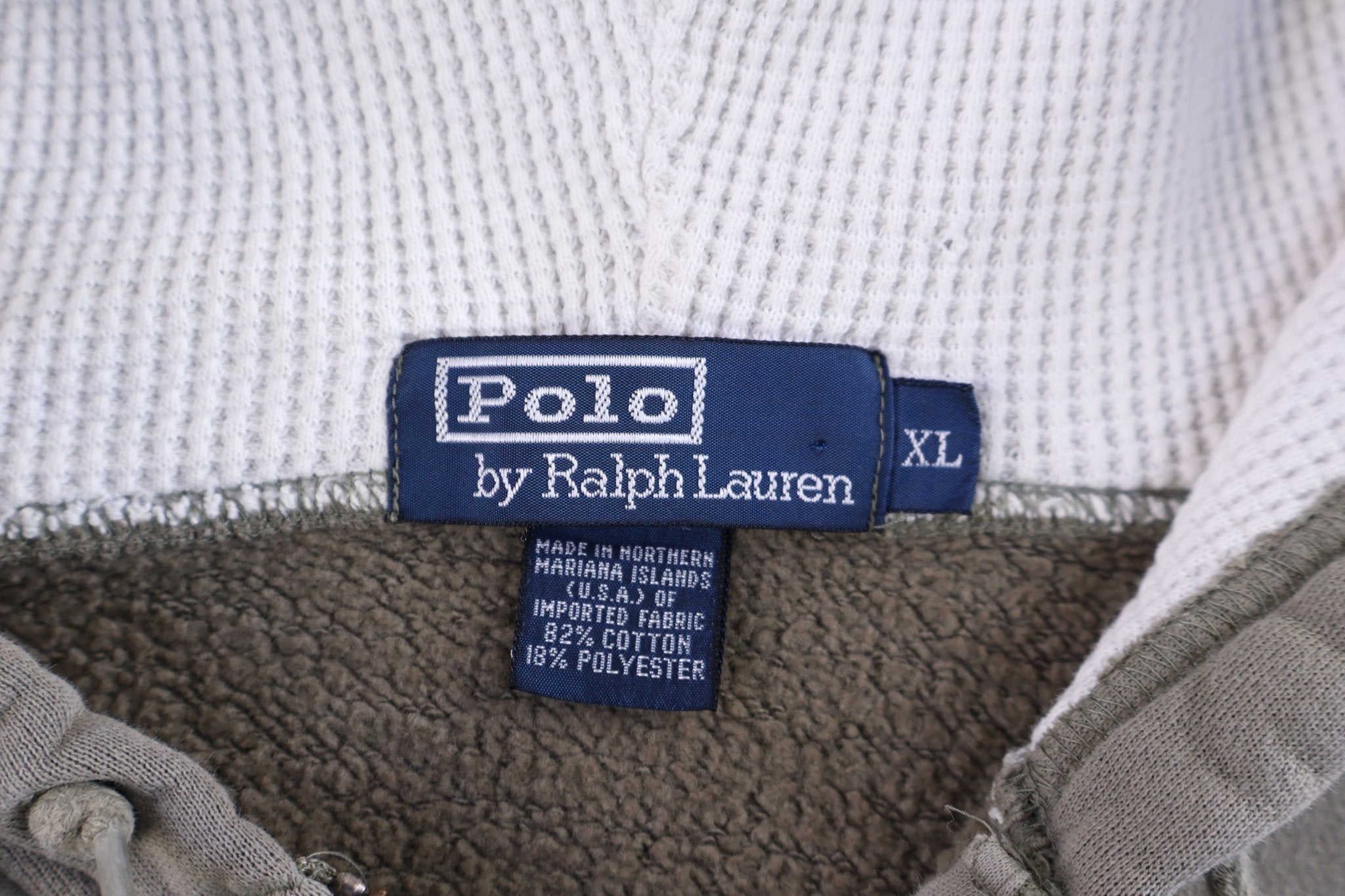 Polo by Ralph Lauren Embroidered Logo Olive Full Zip Jacket - Jacket - Thrifted Threads