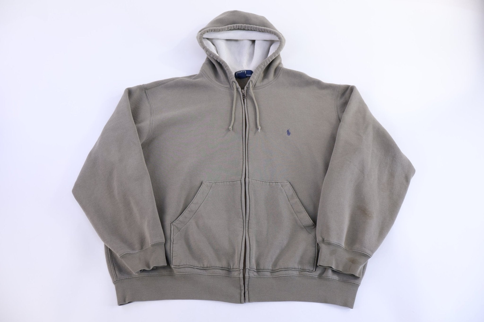 Polo by Ralph Lauren Embroidered Logo Olive Full Zip Jacket - Jacket - Thrifted Threads