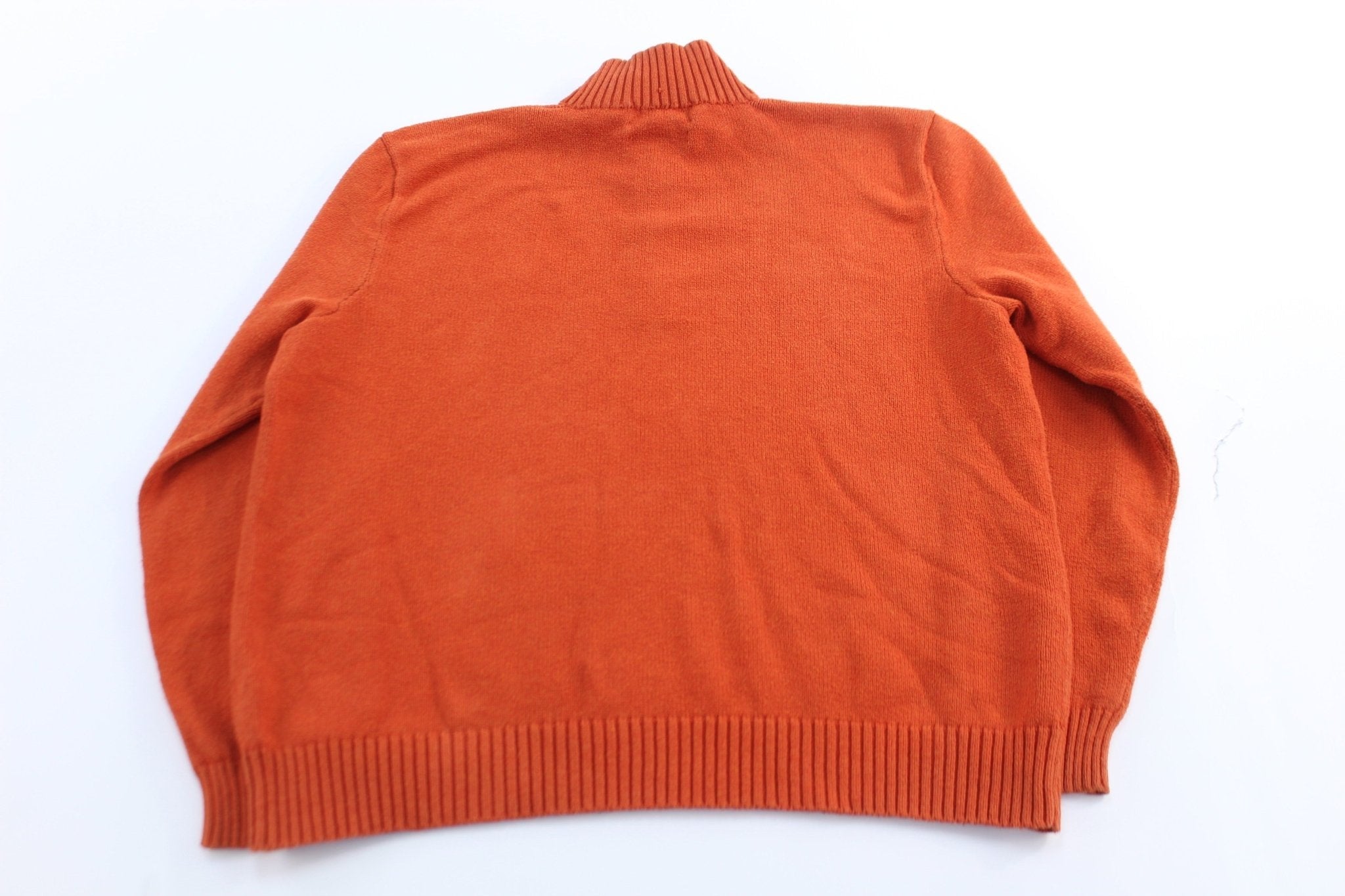 Polo by Ralph Lauren Embroidered Logo Orange Pullover Sweater - Sweater - Thrifted Threads