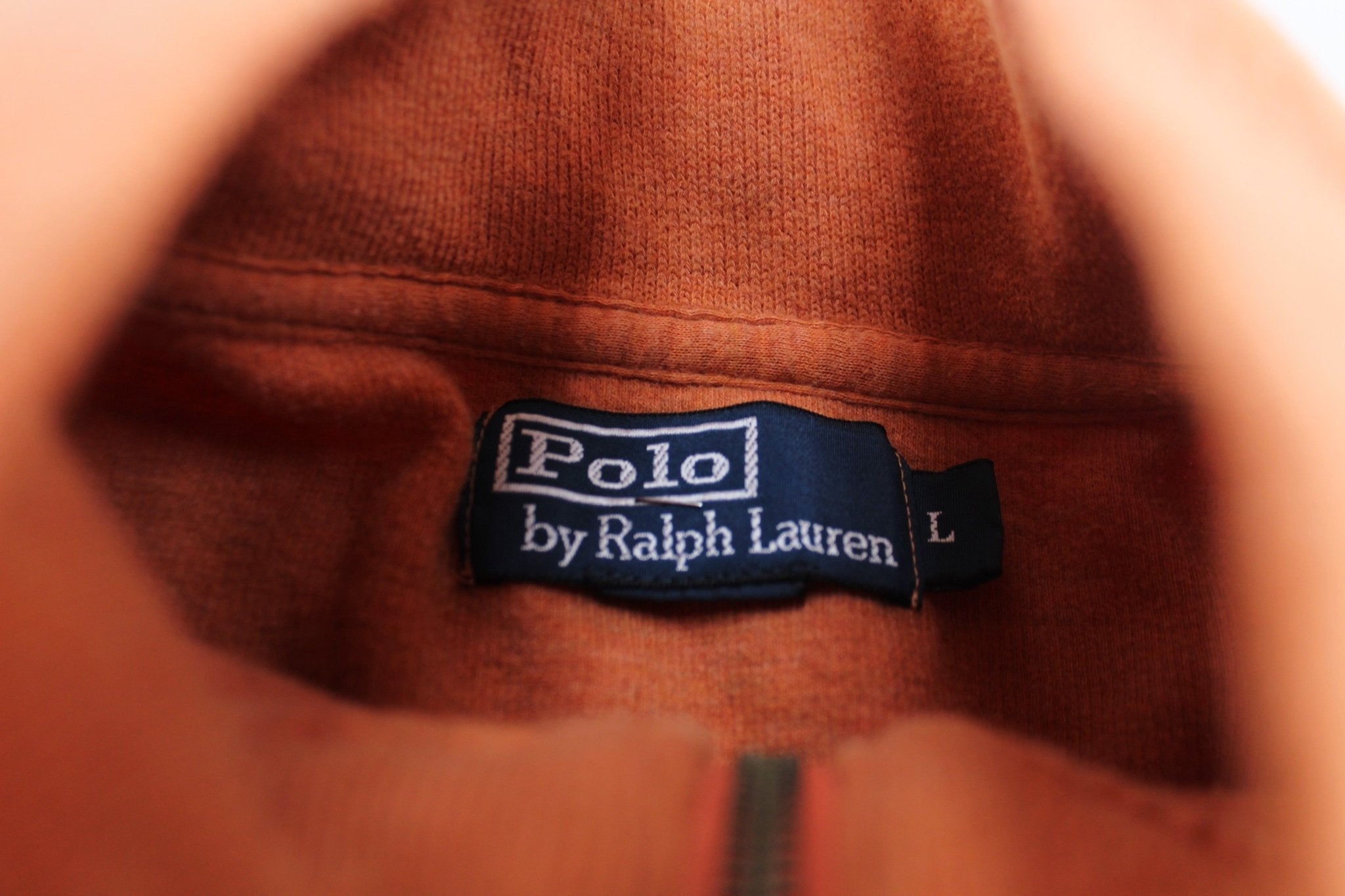 Polo by Ralph Lauren Embroidered Logo Orange Pullover Sweater - Sweater - Thrifted Threads