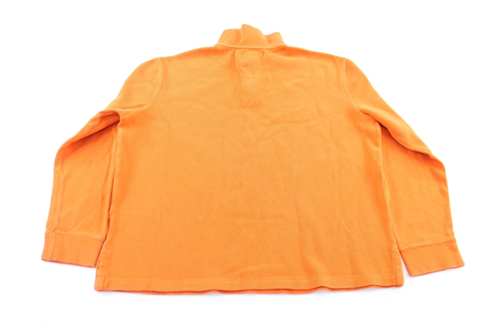 Polo by Ralph Lauren Embroidered Logo Orange Sweater - ThriftedThreads.com