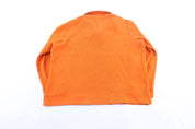 Polo by Ralph Lauren Embroidered Logo Orange Zip Up Sweater - ThriftedThreads.com