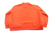 Polo by Ralph Lauren Embroidered Logo Orange Zip Up Sweater - ThriftedThreads.com