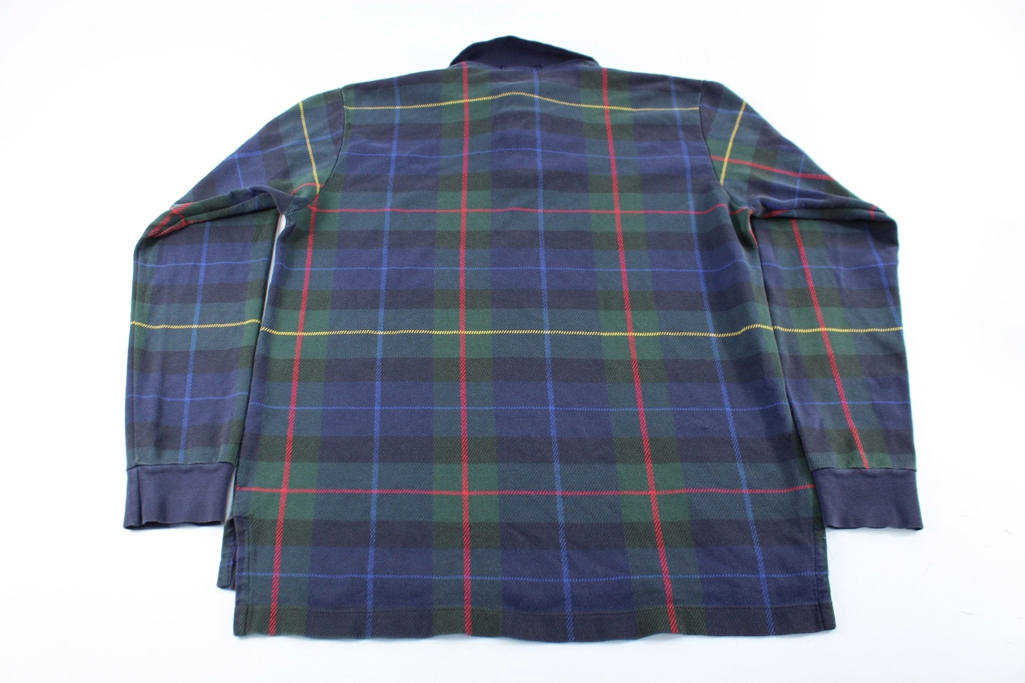 Polo by Ralph Lauren Embroidered Logo Plaid LS Button Up - ThriftedThreads.com