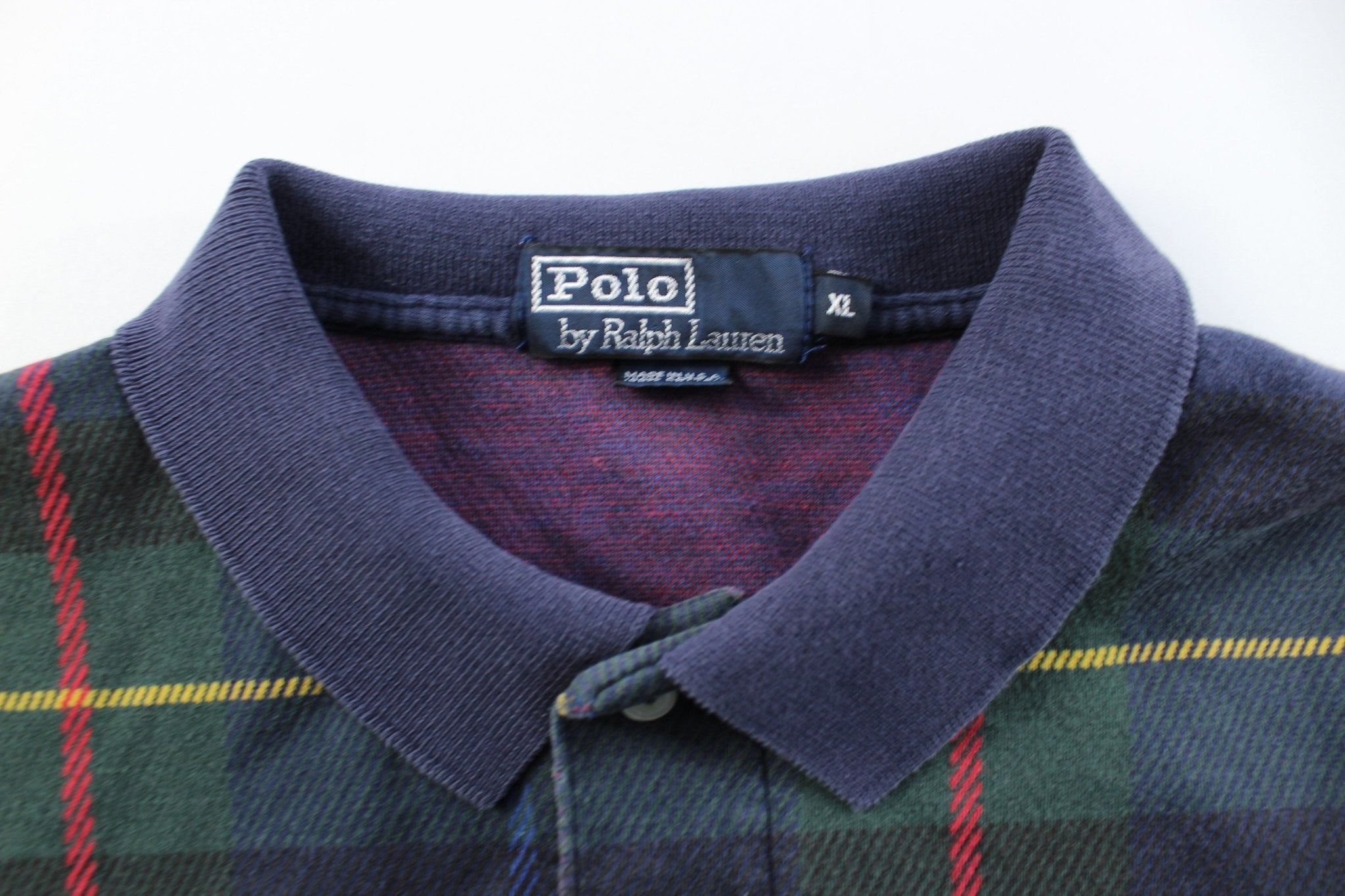 Polo by Ralph Lauren Embroidered Logo Plaid LS Button Up - ThriftedThreads.com