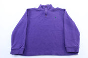 Polo by Ralph Lauren Embroidered Logo Purple Pullover Sweater - ThriftedThreads.com