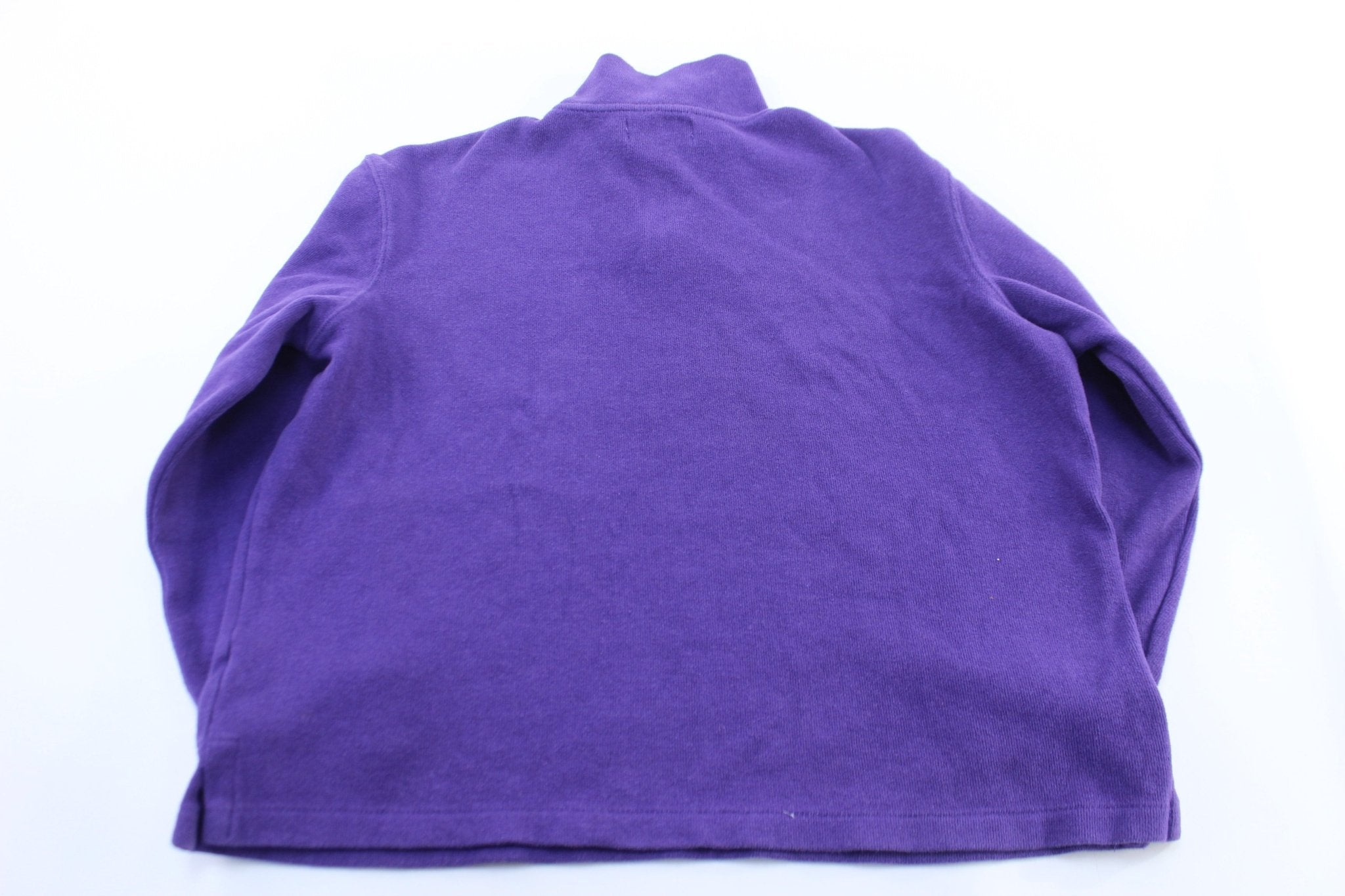 Polo by Ralph Lauren Embroidered Logo Purple Pullover Sweater - ThriftedThreads.com