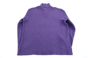 Polo by Ralph Lauren Embroidered Logo Purple Quarter Zip Sweater - Sweater - Thrifted Threads