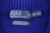 Polo by Ralph Lauren Embroidered Logo Quarter Zip Sweater - Sweater - Thrifted Threads