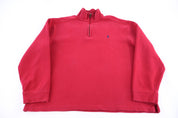 Polo by Ralph Lauren Embroidered Logo Quarter Zip Sweater - Sweater - Thrifted Threads