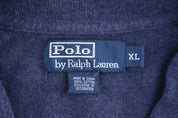 Polo by Ralph Lauren Embroidered Logo Quarter Zip Sweater - Sweater - Thrifted Threads
