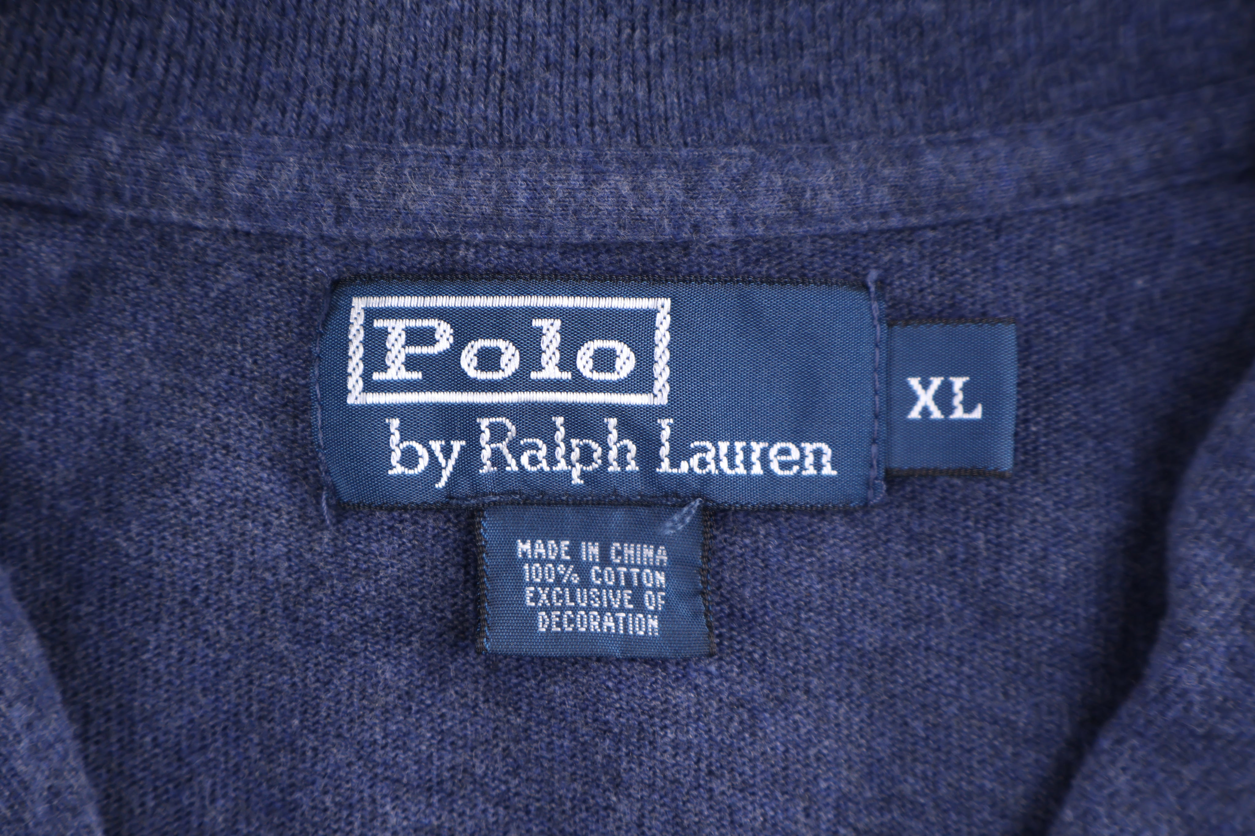 Polo by Ralph Lauren Embroidered Logo Quarter Zip Sweater - Sweater - Thrifted Threads
