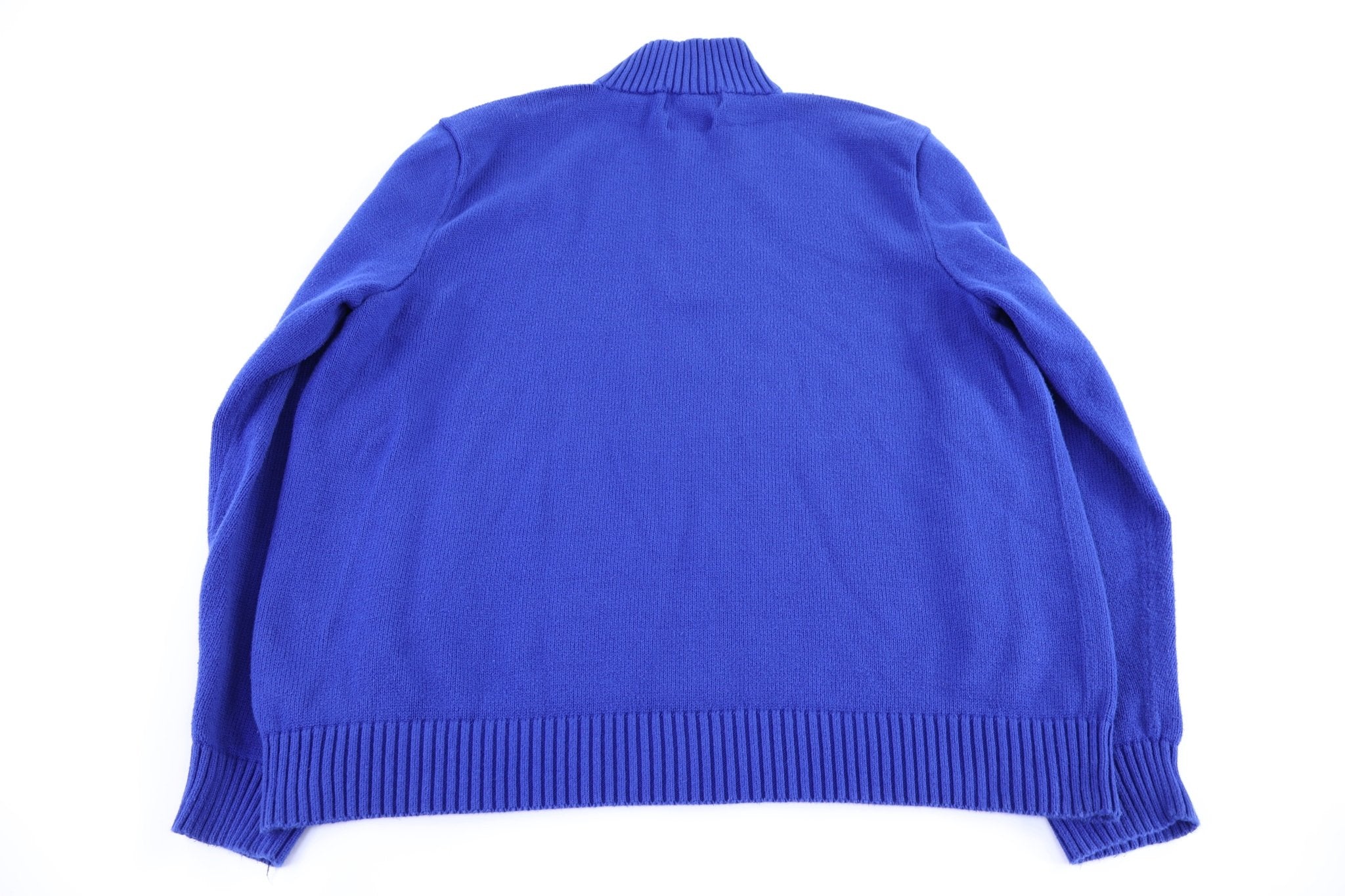 Polo by Ralph Lauren Embroidered Logo Quarter Zip Sweater - Sweater - Thrifted Threads