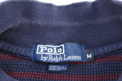 Polo by Ralph Lauren Embroidered Logo Red & Blue LS Button Up - ThriftedThreads.com