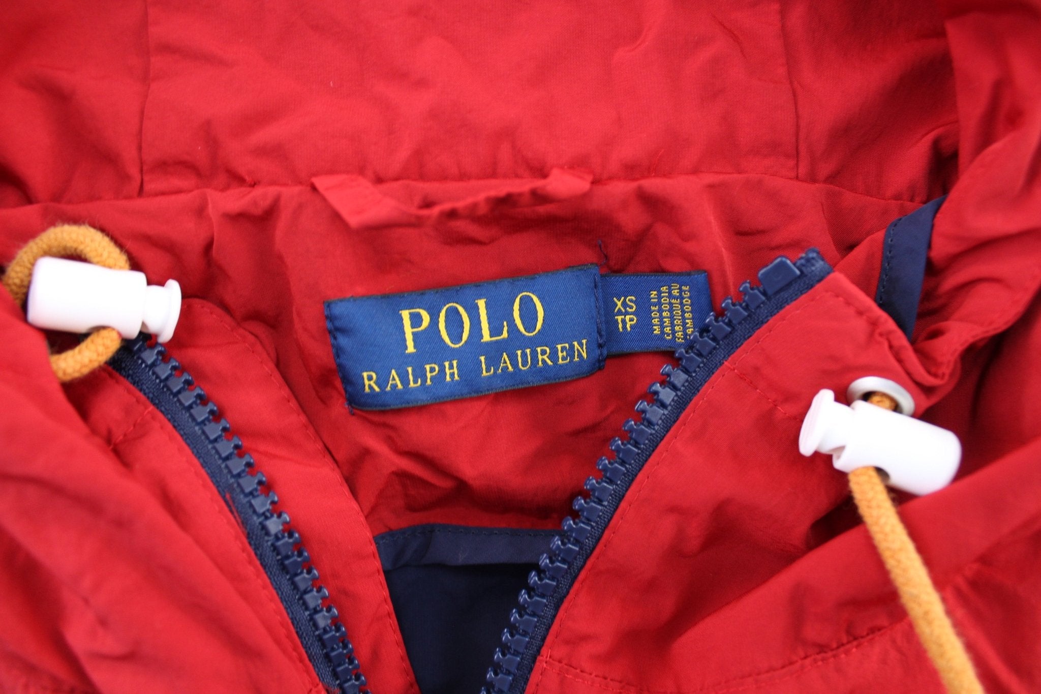 Polo by Ralph Lauren Embroidered Logo Red Blue White Zip Up Jacket