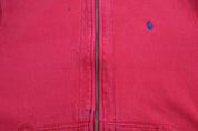 Polo by Ralph Lauren Embroidered Logo Red Full Zip Hoodie - Jacket - Thrifted Threads