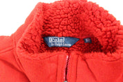 Polo by Ralph Lauren Embroidered Logo Red Full Zip Jacket - Jacket - Thrifted Threads