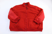Polo by Ralph Lauren Embroidered Logo Red Full Zip Jacket - Jacket - Thrifted Threads