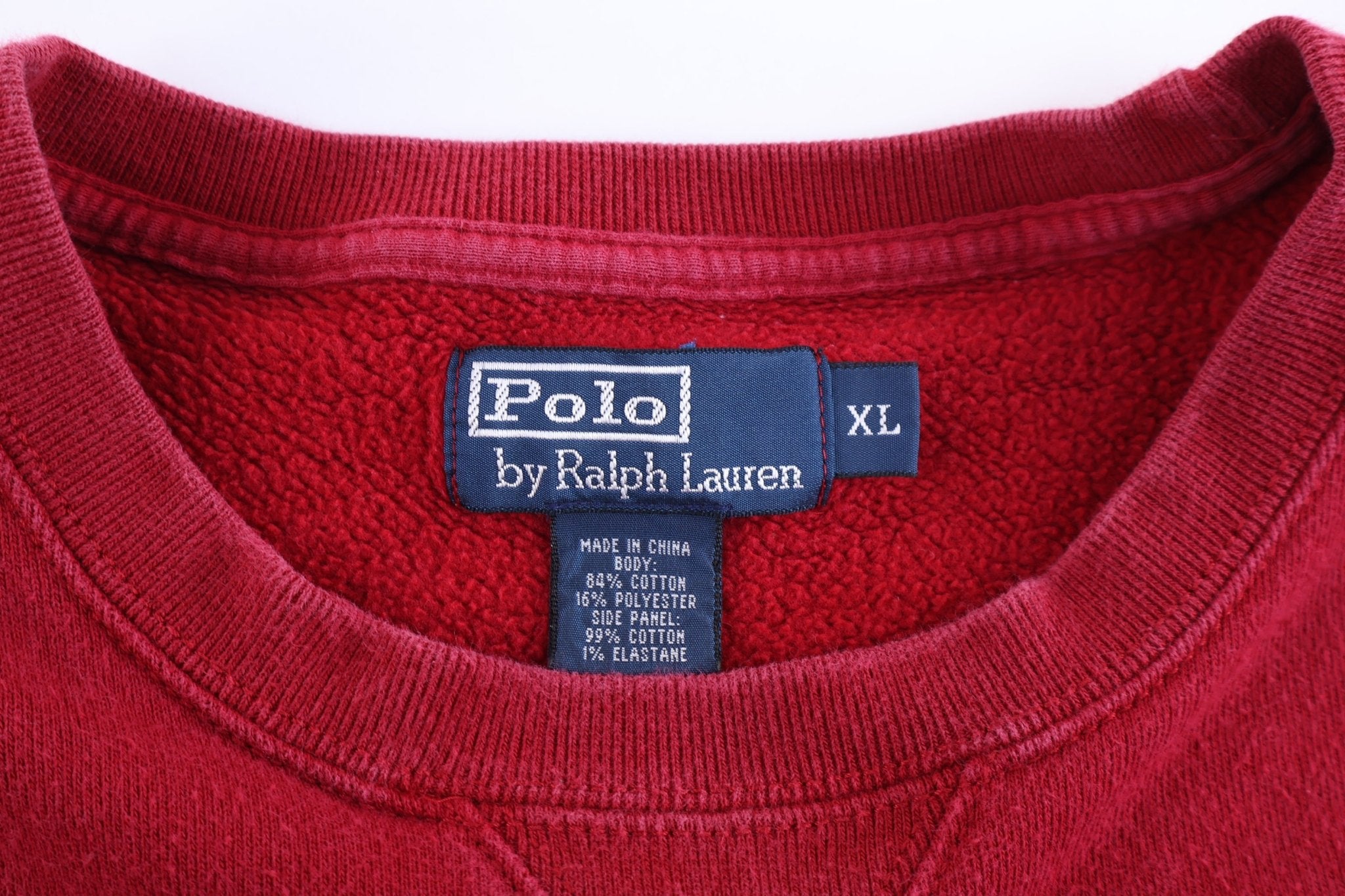 Polo by Ralph Lauren Embroidered Logo Red Pullover - Sweater - Thrifted Threads