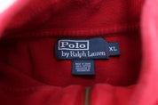 Polo by Ralph Lauren Embroidered Logo Red Pullover Sweater - ThriftedThreads.com