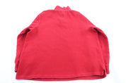 Polo by Ralph Lauren Embroidered Logo Red Pullover Sweater - ThriftedThreads.com