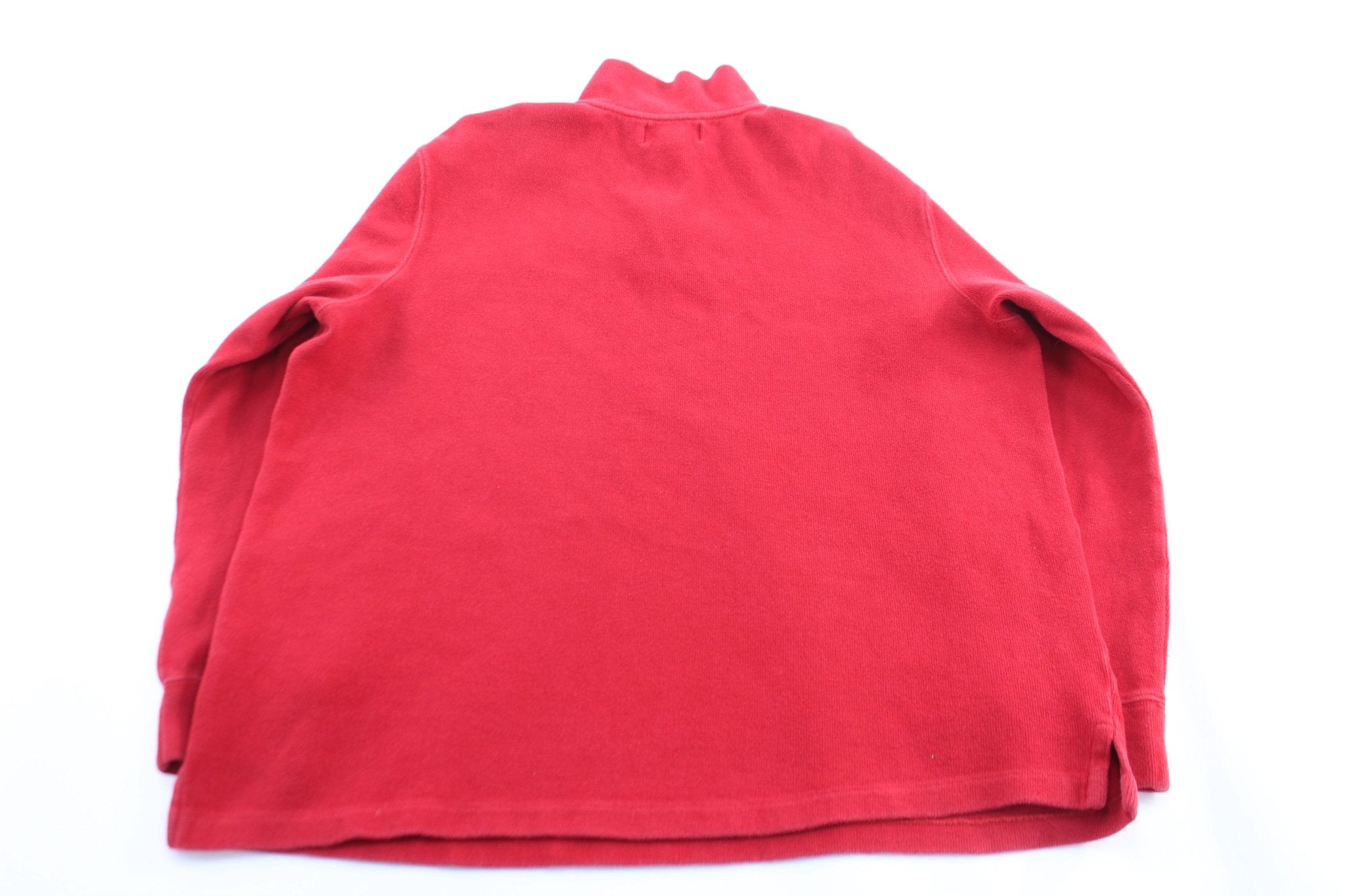 Polo by Ralph Lauren Embroidered Logo Red Pullover Sweater - ThriftedThreads.com