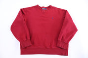 Polo by Ralph Lauren Embroidered Logo Red Pullover - Sweater - Thrifted Threads