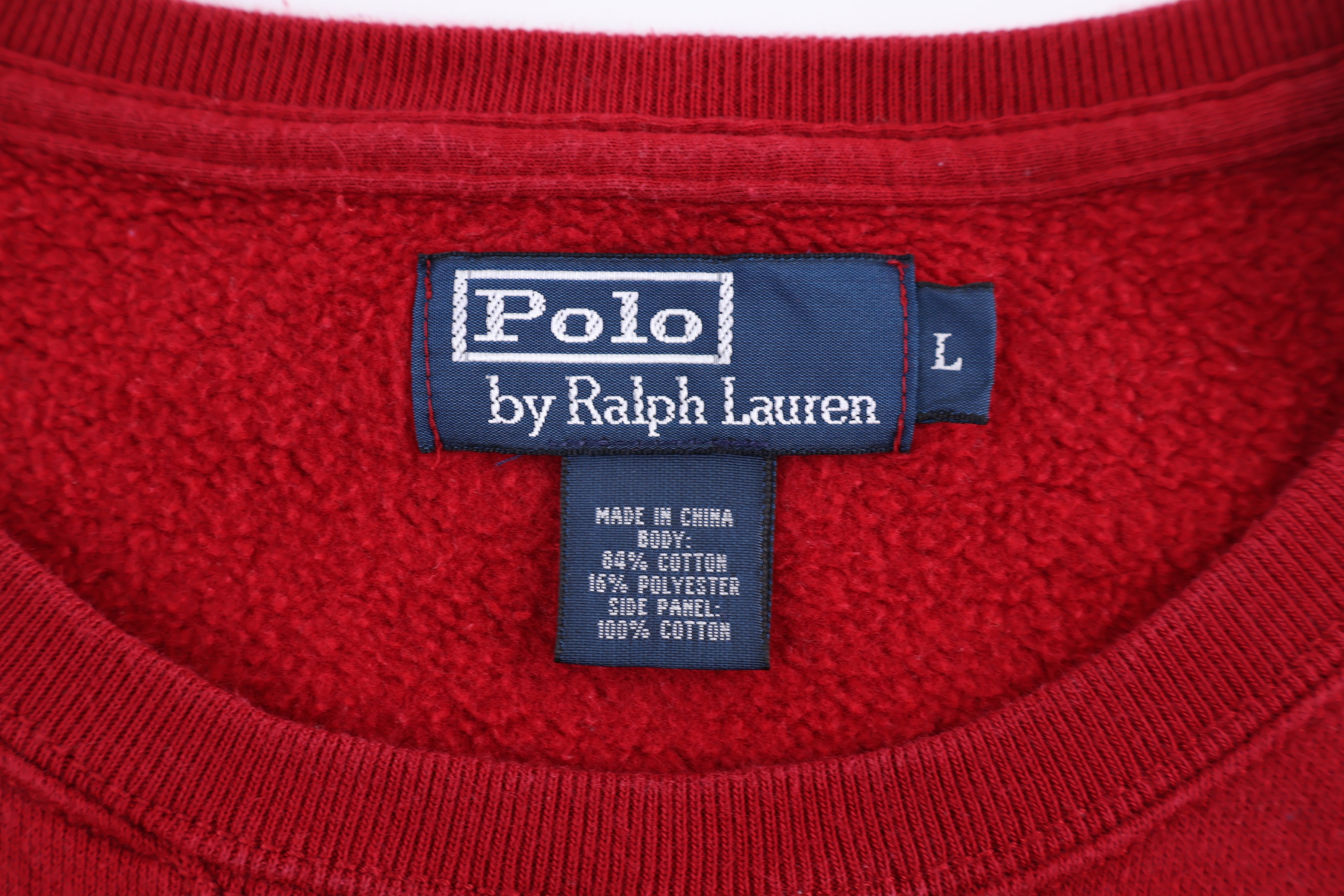 Polo by Ralph Lauren Embroidered Logo Red Pullover Sweater - Sweater - Thrifted Threads