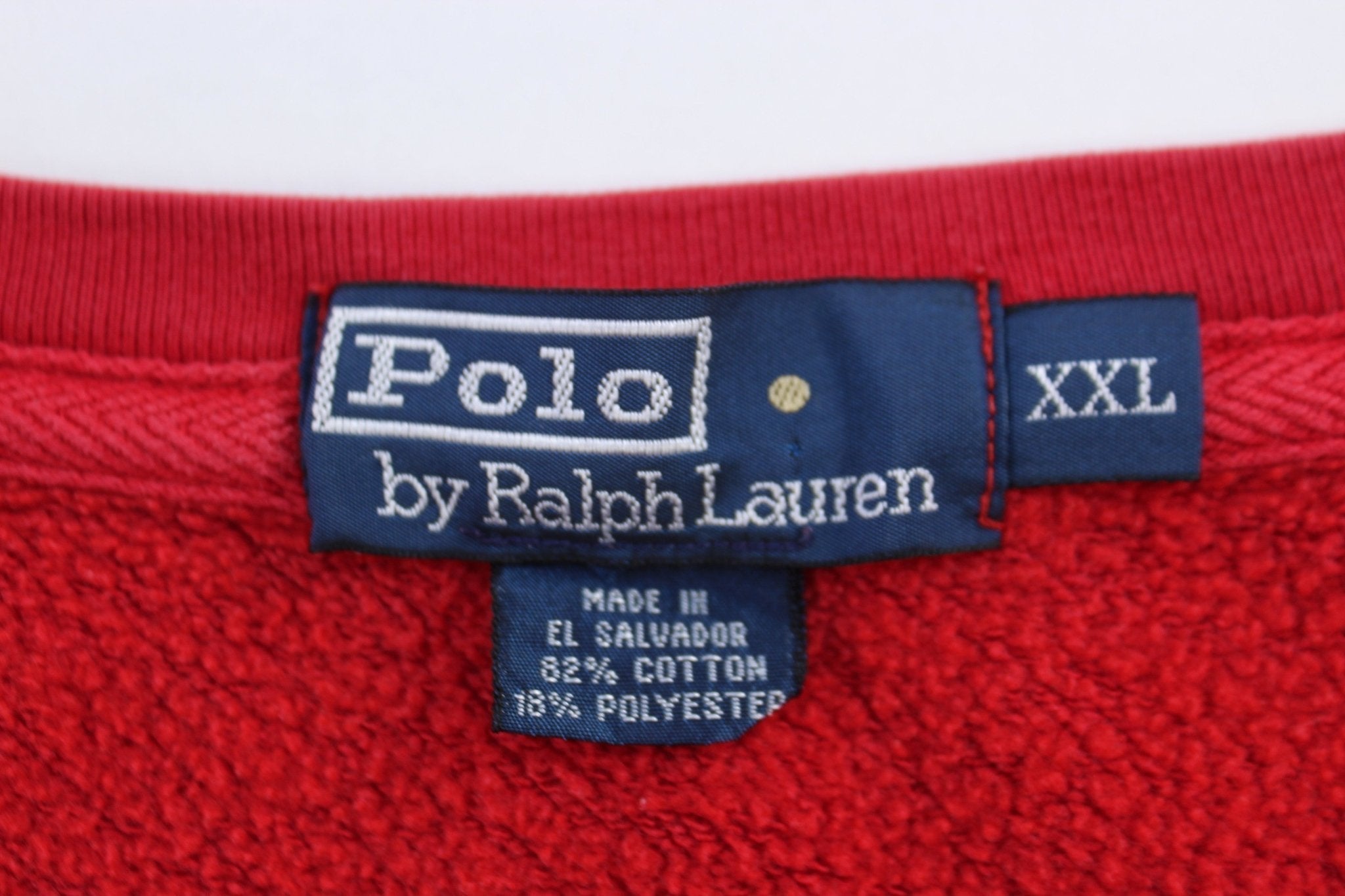 Polo by Ralph Lauren Embroidered Logo Red Pullover Sweater - Sweater - Thrifted Threads