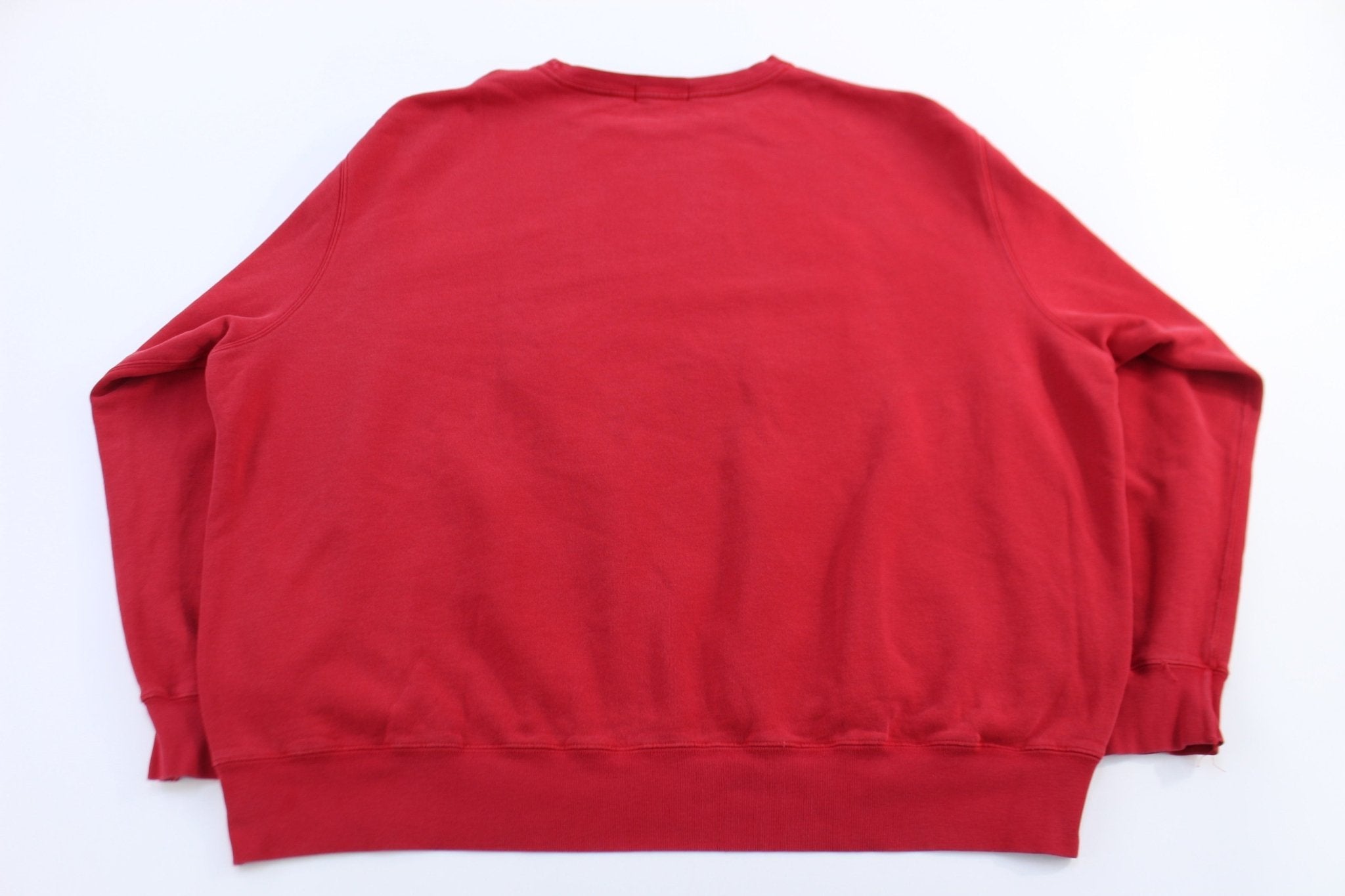 Polo by Ralph Lauren Embroidered Logo Red Pullover Sweater - Sweater - Thrifted Threads