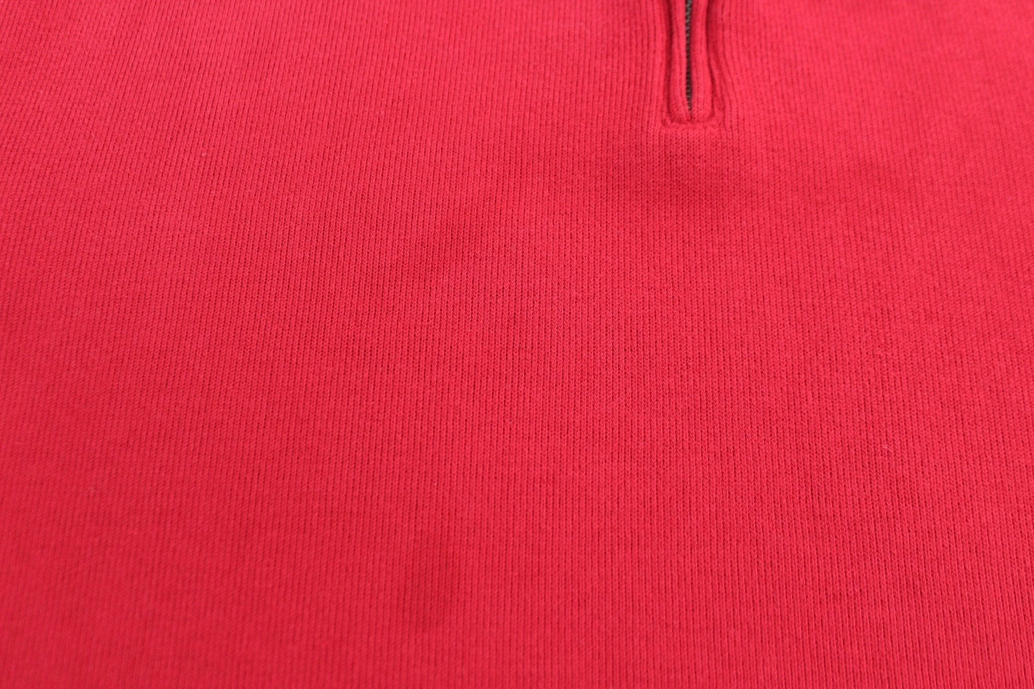 Polo by Ralph Lauren Embroidered Logo Red Quarter Zip Sweater - Sweater - Thrifted Threads