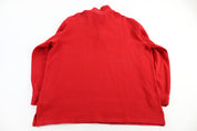 Polo by Ralph Lauren Embroidered Logo Red Quarter Zip Sweater - Sweater - Thrifted Threads