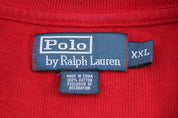 Polo by Ralph Lauren Embroidered Logo Red Quarter Zip Sweater - Sweater - Thrifted Threads