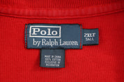 Polo by Ralph Lauren Embroidered Logo Red Quarter Zip Sweater - Sweater - Thrifted Threads