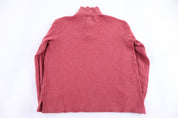Polo by Ralph Lauren Embroidered Logo Red Quarter Zip Sweater - Sweater - Thrifted Threads
