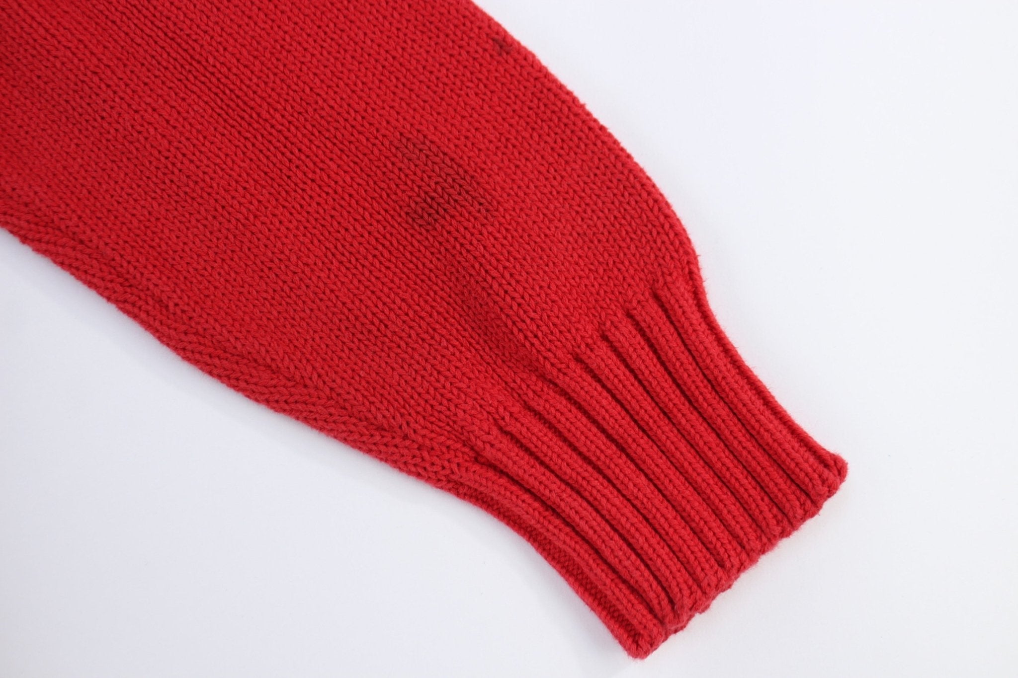 Polo by Ralph Lauren Embroidered Logo Red Sweater - ThriftedThreads.com