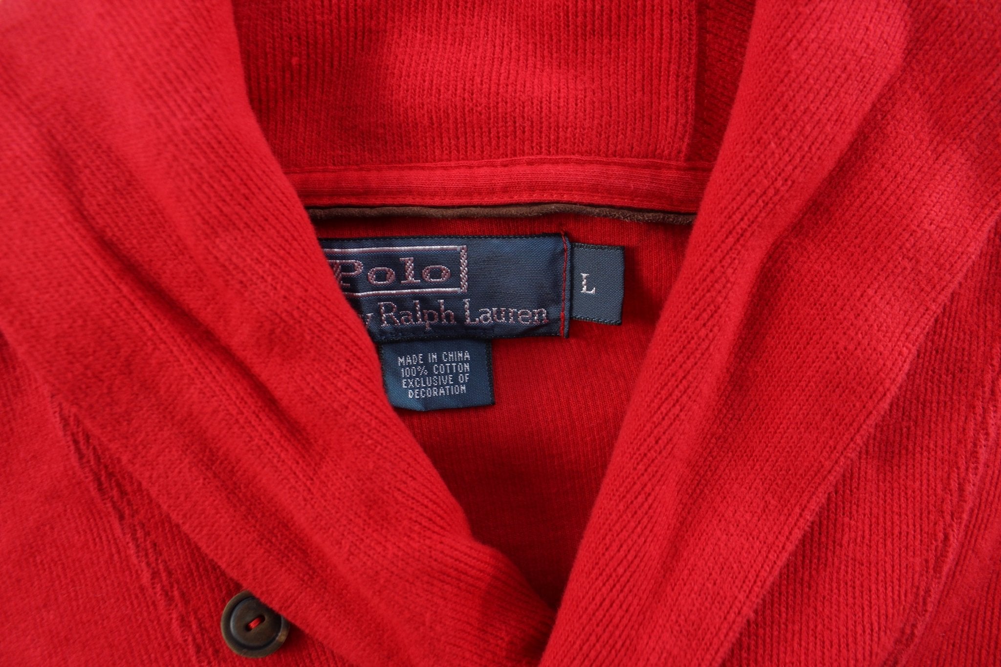 Polo by Ralph Lauren Embroidered Logo Red Sweater - ThriftedThreads.com
