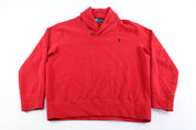 Polo by Ralph Lauren Embroidered Logo Red Sweater - ThriftedThreads.com