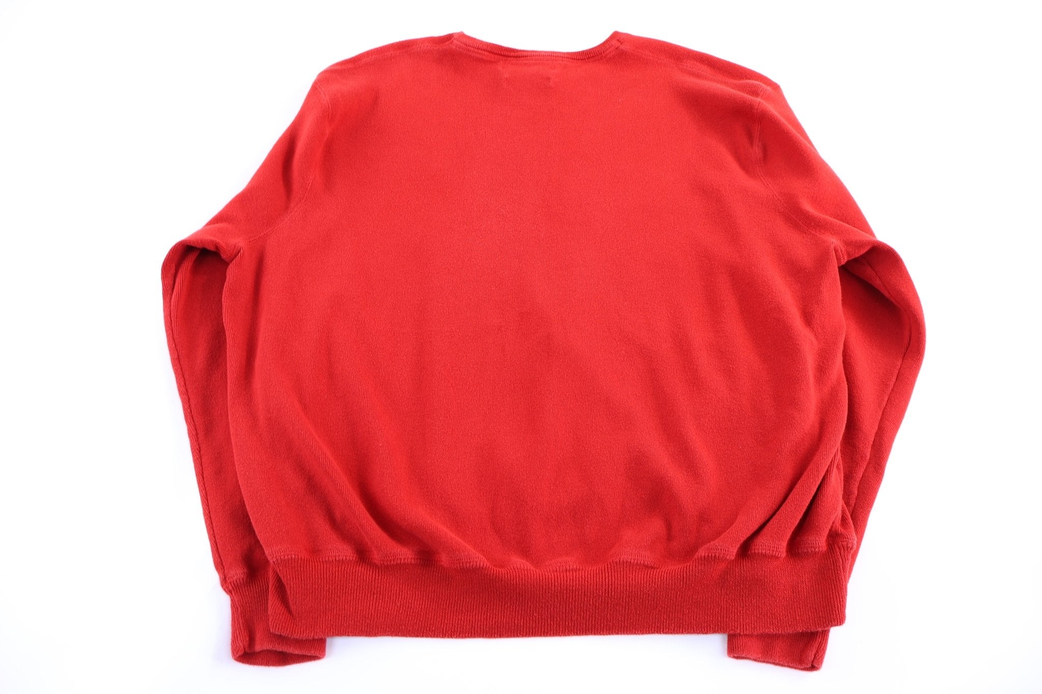 Polo by Ralph Lauren Embroidered Logo Red Sweater - Sweater - Thrifted Threads