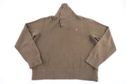 Polo by Ralph Lauren Embroidered Logo Shawl Collar Sweater - Sweater - Thrifted Threads