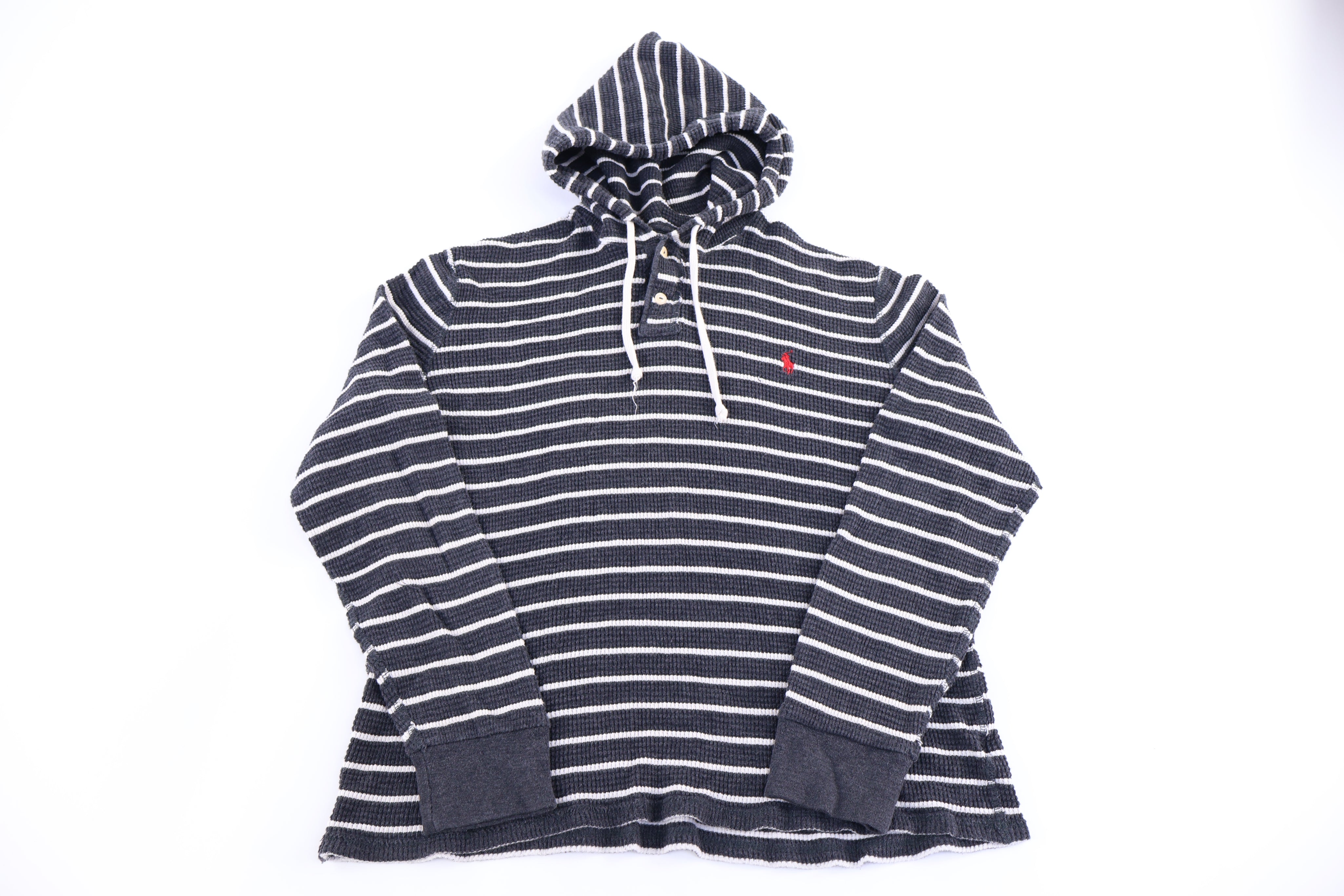 Polo by Ralph Lauren Embroidered Logo Striped Pullover Sweater - Sweater - Thrifted Threads