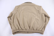 Polo by Ralph Lauren Embroidered Logo Tan Full Zip Jacket - Jacket - Thrifted Threads