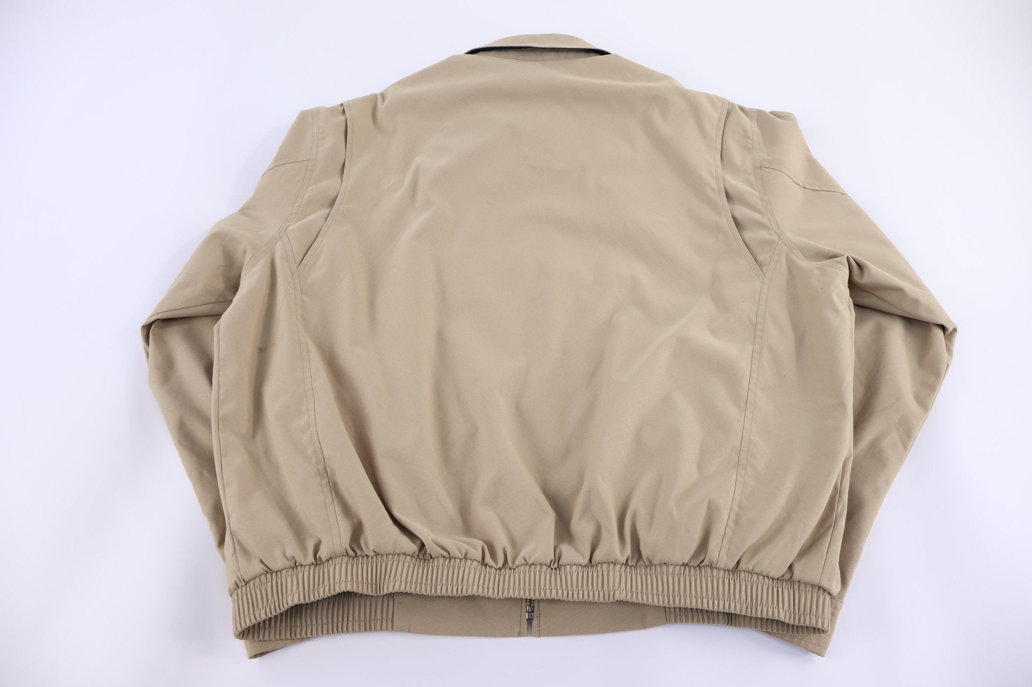 Polo by Ralph Lauren Embroidered Logo Tan Full Zip Jacket - Jacket - Thrifted Threads