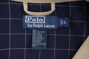 Polo by Ralph Lauren Embroidered Logo Tan Full Zip Jacket - Jacket - Thrifted Threads