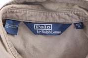 Polo by Ralph Lauren Embroidered Logo Tan Full Zip Jacket - Jacket - Thrifted Threads
