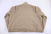 Polo by Ralph Lauren Embroidered Logo Tan Full Zip Jacket - jacket - Thrifted Threads
