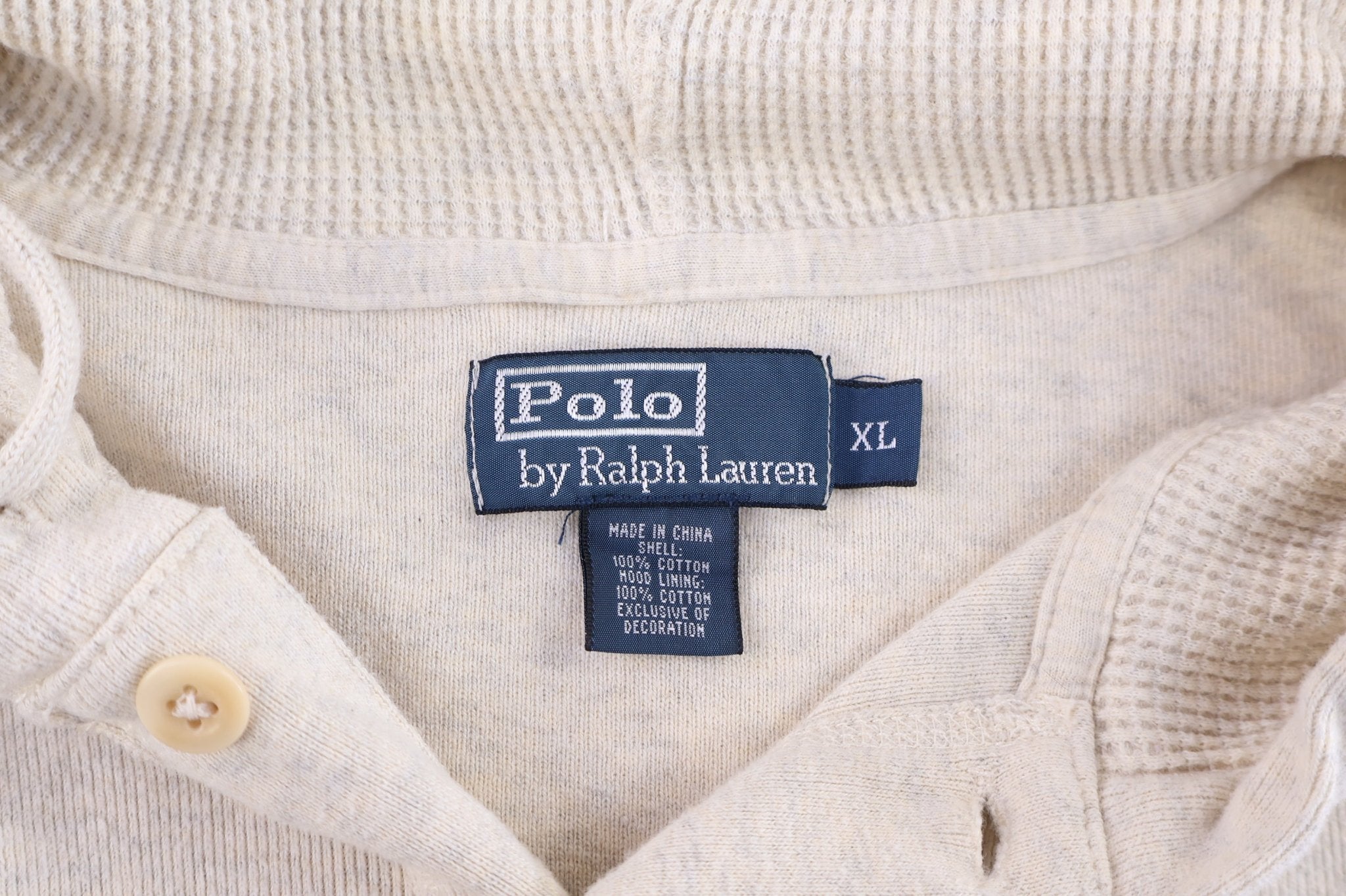 Polo by Ralph Lauren Embroidered Logo Tan Pullover - Sweater - Thrifted Threads